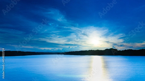 Obraz 東京の湖(長時間露光)