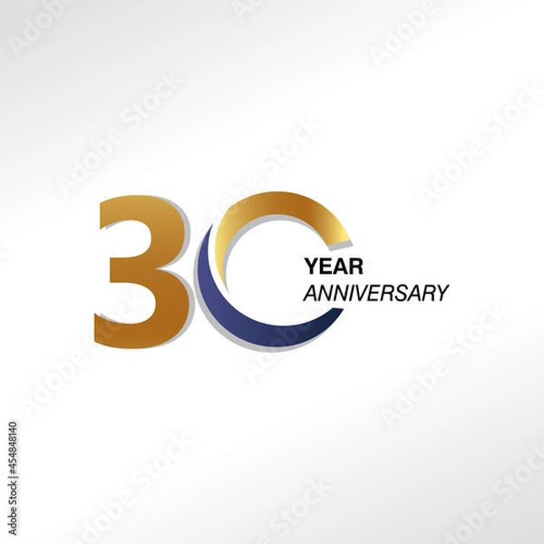 Obraz 30 Year Anniversary Elegant Vector Template Design Illustration