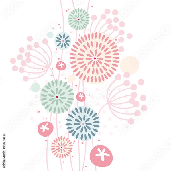 Obraz Pastel floral background
