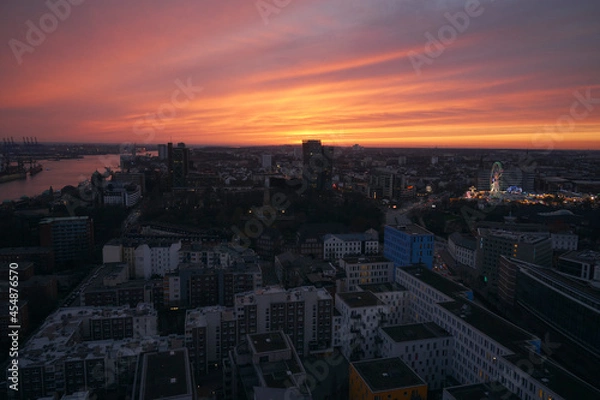 Obraz skyline Hamburg