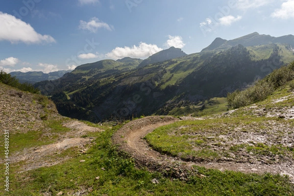 Obraz Piste de vtt vers Châtel