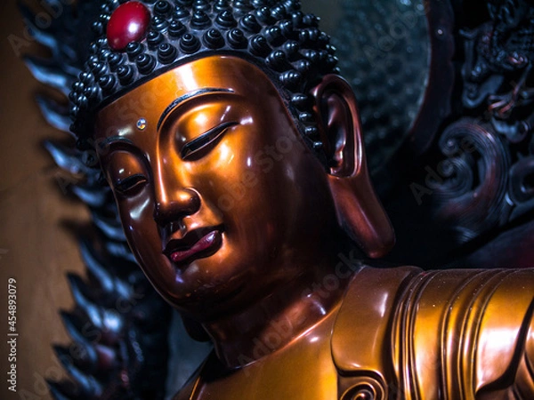 Obraz buddha statue at chinese temple