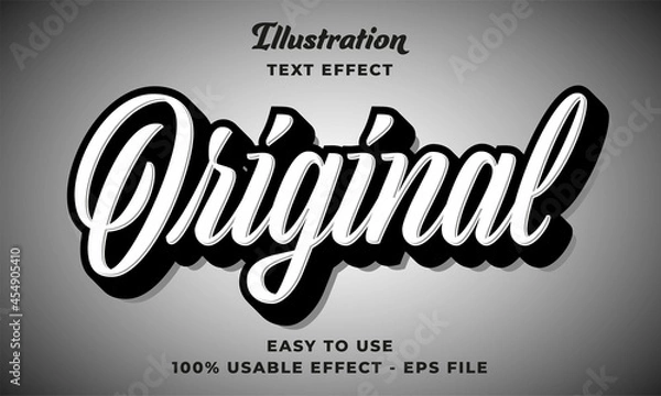 Fototapeta editable original vector text effect with modern style design 
