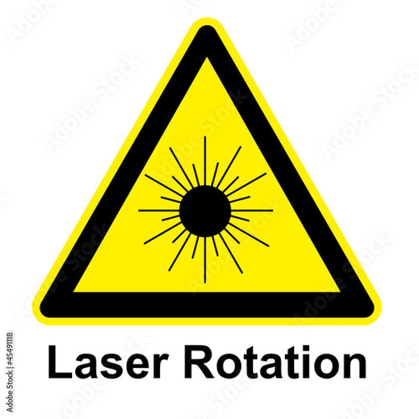 Obraz Schild - Laser Rotation