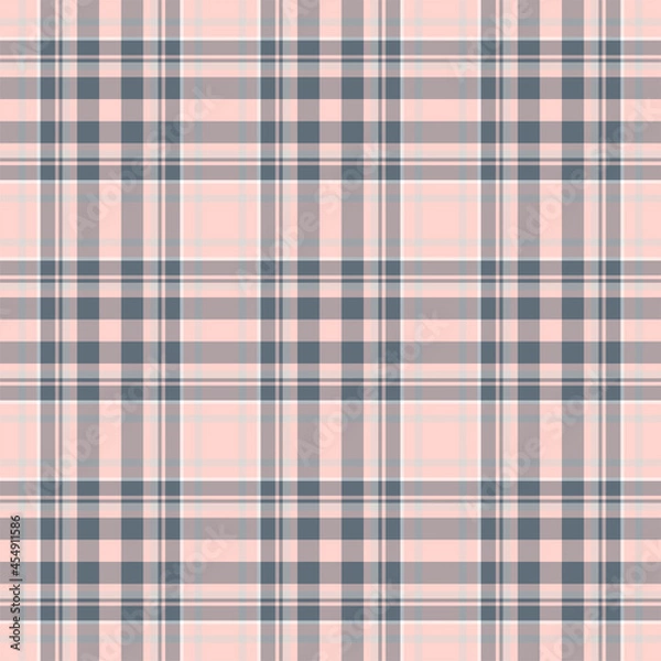 Fototapeta Plaid seamless pattern. Vector background of textile ornament. F