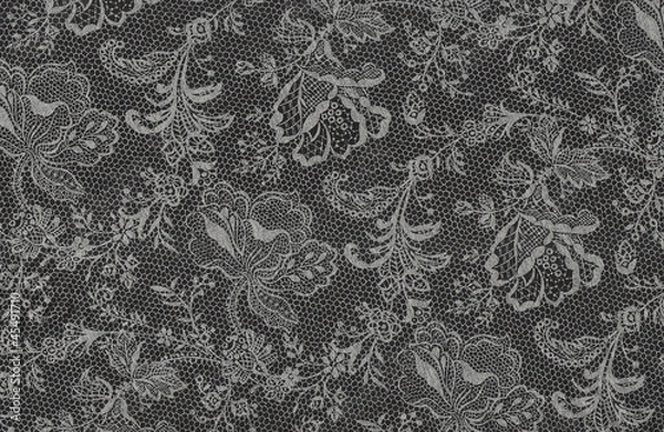 Obraz Czarna koronka.