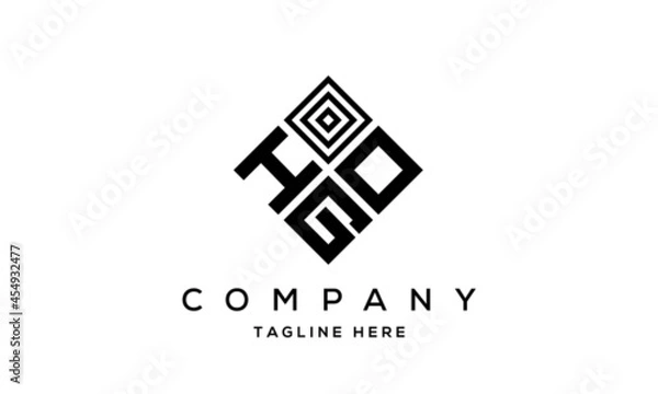 Obraz HOG square three latter logo vector