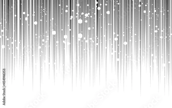 Fototapeta 白いしぶきの飛び散った黒い上から下に流れる効果線