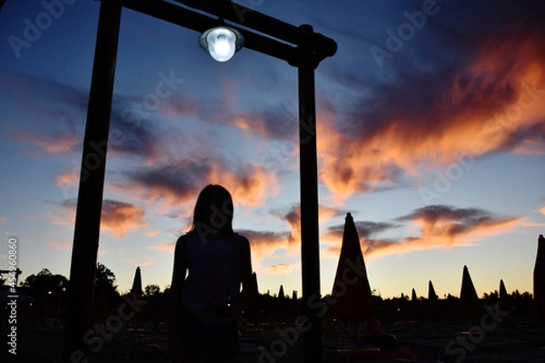 Obraz Spiaggia al tramonto