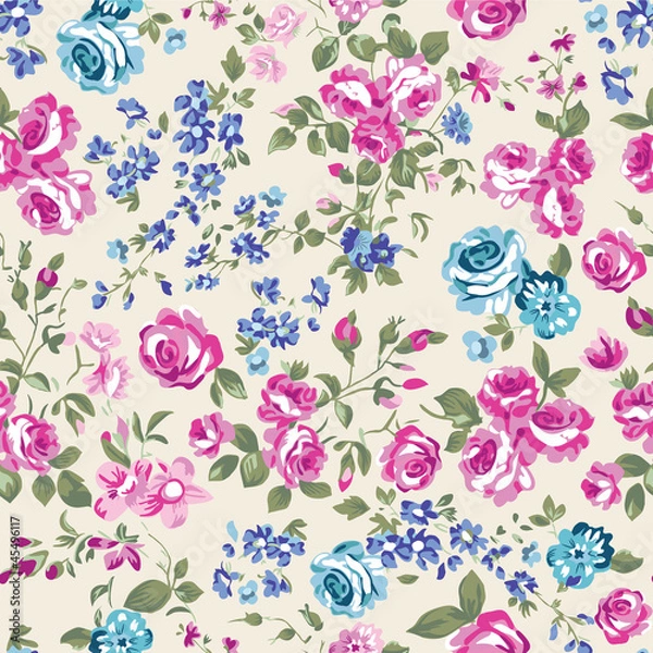 Obraz Seamless rose background