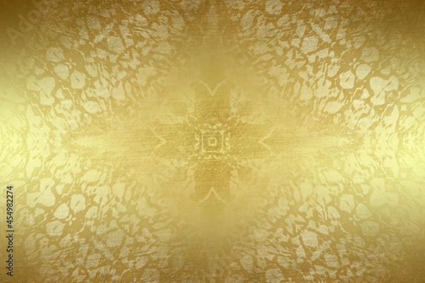 Obraz Golden Abstract  decorative paper texture  background  for  artwork  - Illustration