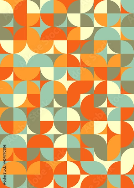 Fototapeta Abstract Geometric Pattern generative computational art illustration