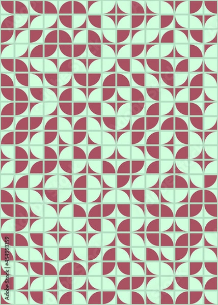 Fototapeta Abstract Geometric Pattern generative computational art illustration