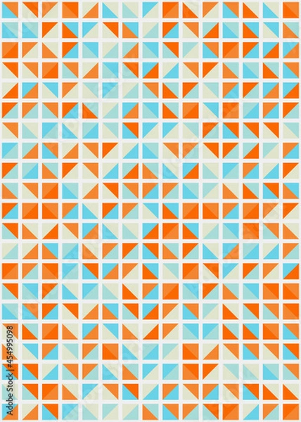 Fototapeta Abstract Geometric Pattern generative computational art illustration