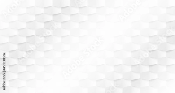 Fototapeta Abstract. geometric shape white background. light and shadow .Vector.
