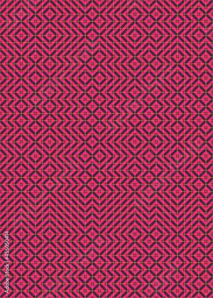 Fototapeta Abstract Geometric Pattern generative computational art illustration