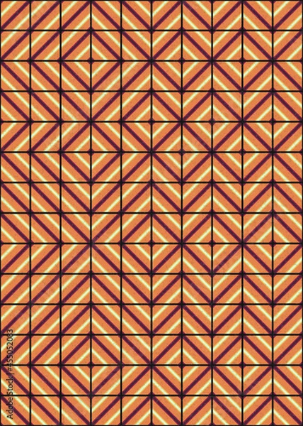 Obraz Abstract Geometric Pattern generative computational art illustration