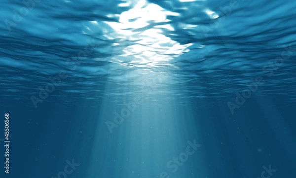 Obraz light underwater in the ocean