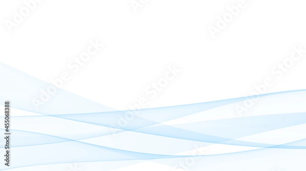 Fototapeta 背景素材 癒される澄んだそよ風の様な滑らかな曲線のイメージデザイン