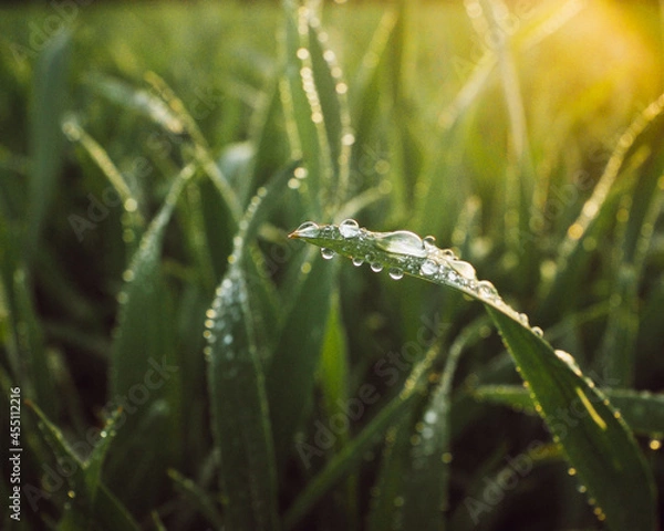Fototapeta grass and sun
