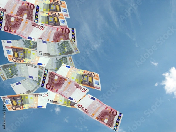 Obraz Geldscheine im Himmel