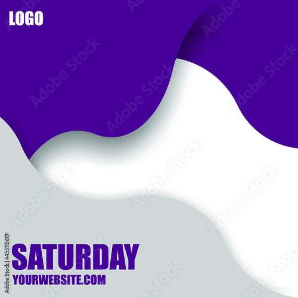 Fototapeta template free vector & abstract blue wave background