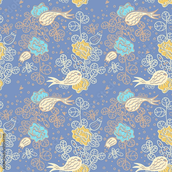 Obraz Vector abstract colorfull pattern. Authentic design. Vector seamless pattern. Artistic background.