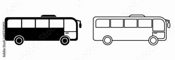 Fototapeta bus icon, bus vector, bus symbol of transportations
