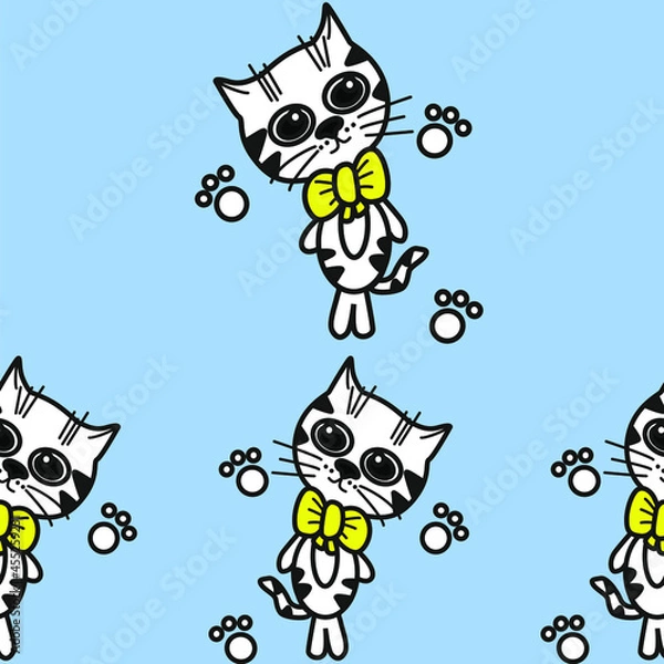 Fototapeta white cats