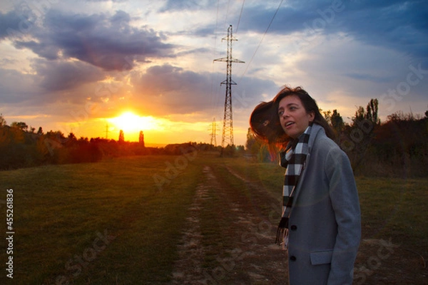 Obraz Girl in the fields