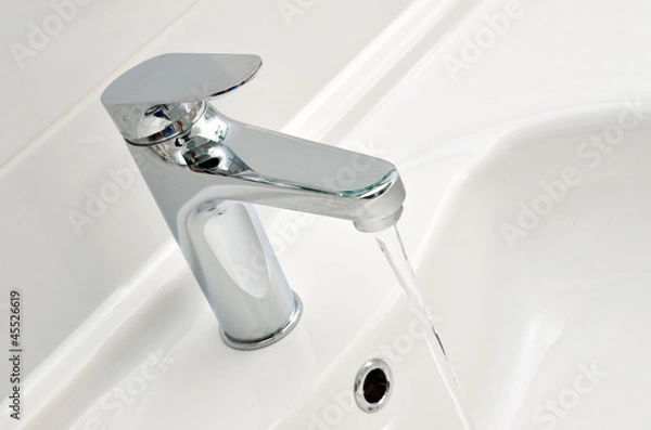 Obraz Water going down the drain