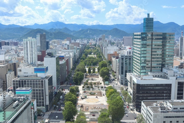 Fototapeta 札幌　大通公園　景観　景色　観光　旅行　　