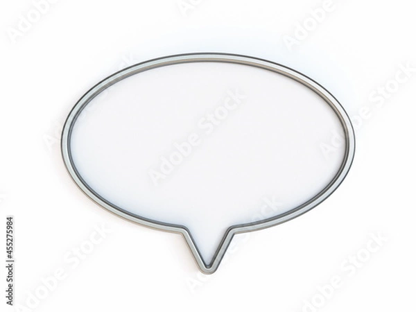 Fototapeta Blank ellipse signboard pin 3D