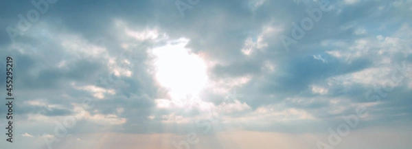 Obraz 夕焼け　空　雲　背景　背景素材