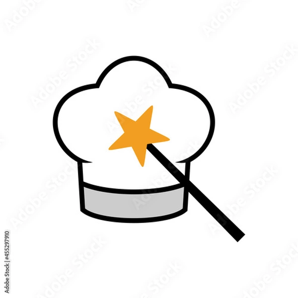 Fototapeta Illustration Vector Graphic of Magic Chef Logo. Perfect to use for Food Company