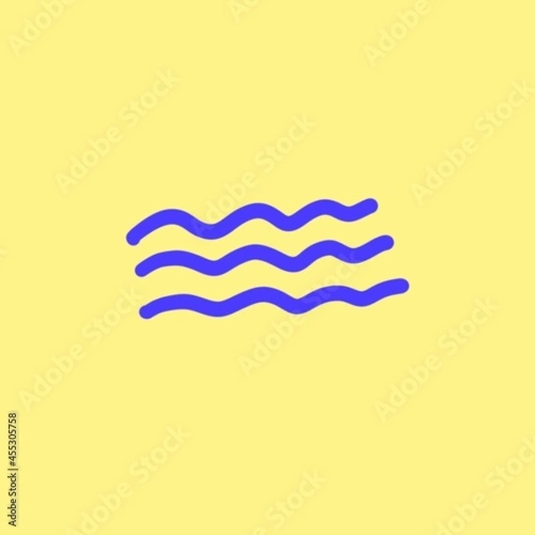 Obraz Set of funny linear flat elements 