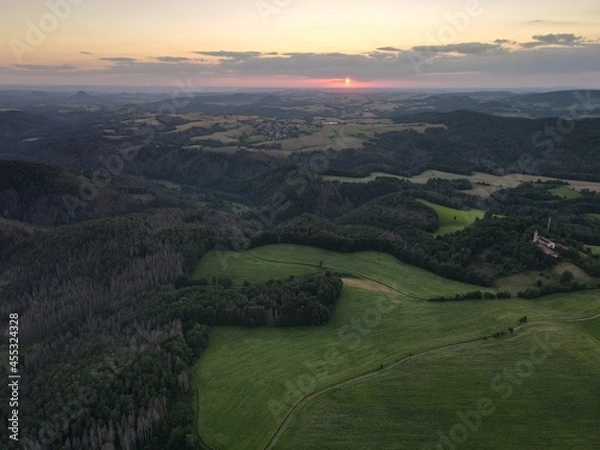 Obraz sunset over the mountains
