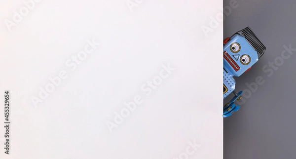 Obraz vintage classic robot, intelligence ai