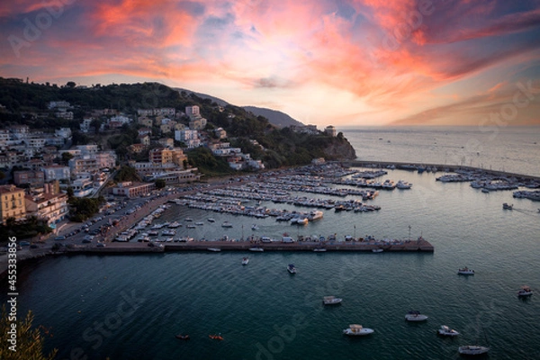 Obraz Panorama della città di agropoli, cilento, campania