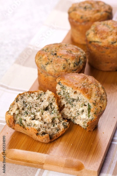 Obraz Muffin de espinafre