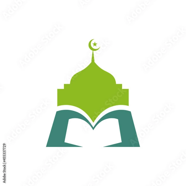 Obraz Islamic education school or university logo design