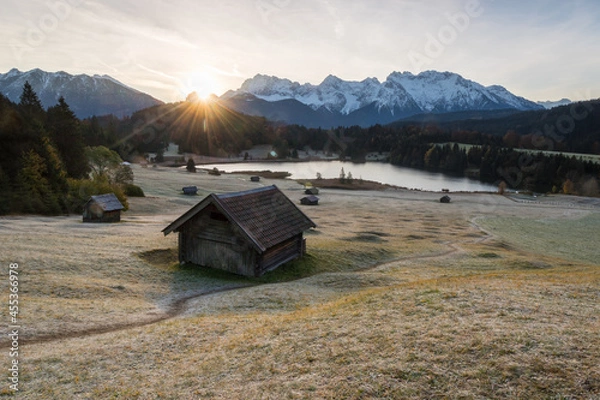Fototapeta Bavarian Nature -Alm