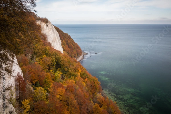 Fototapeta cliffs of Rügen in autumn