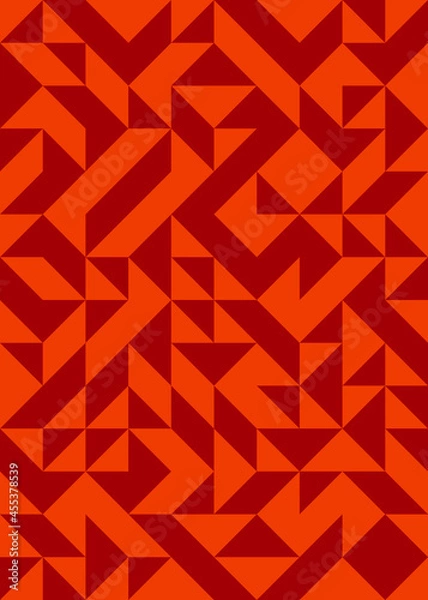 Obraz Abstract Geometric Pattern generative computational art illustration