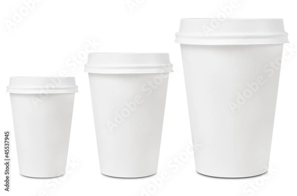 Obraz Coffee drinking cup sizes