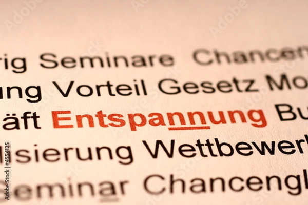 Fototapeta Entspannung