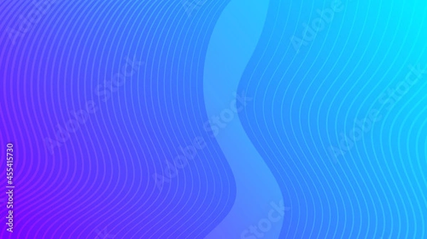 Obraz Modern colorful gradient background with wave lines