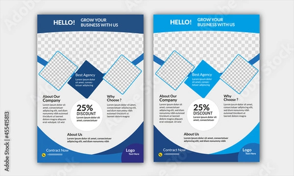 Obraz corporate flyer design