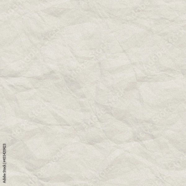 Obraz Seamless crumpled white paper texture background