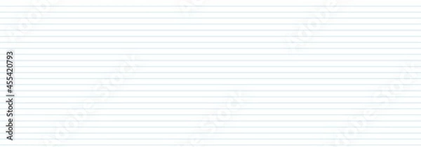 Fototapeta illustration notebook lined paper for background. white paper with blue line